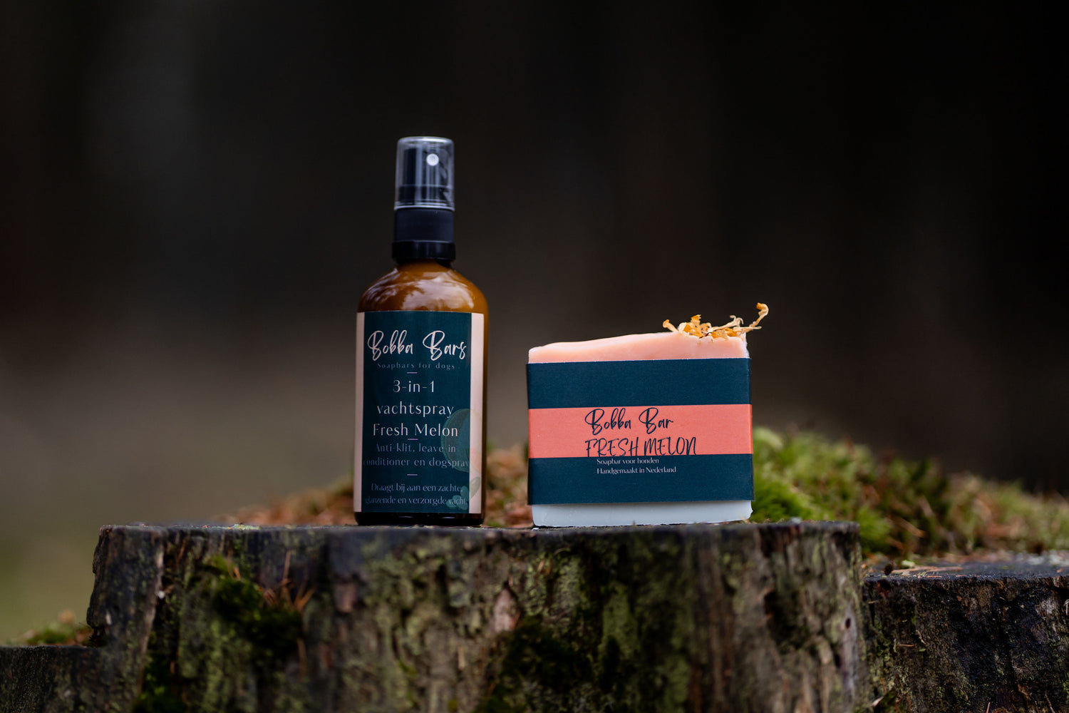 Bobba Bars 3-in-1 vachtspray & soapbar Fresh Melon  - Bobba Bars