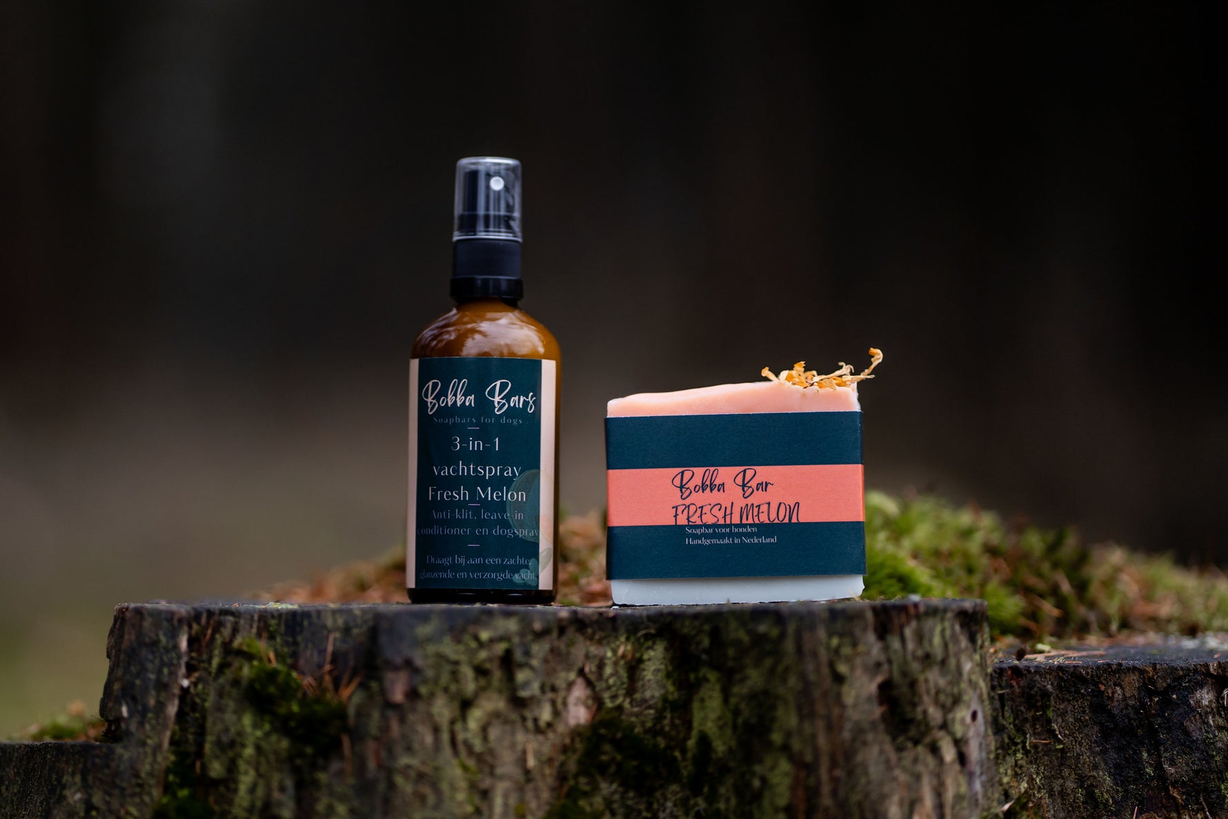 Bobba Bars 3-in-1 vachtspray & soapbar Fresh Melon  - Bobba Bars